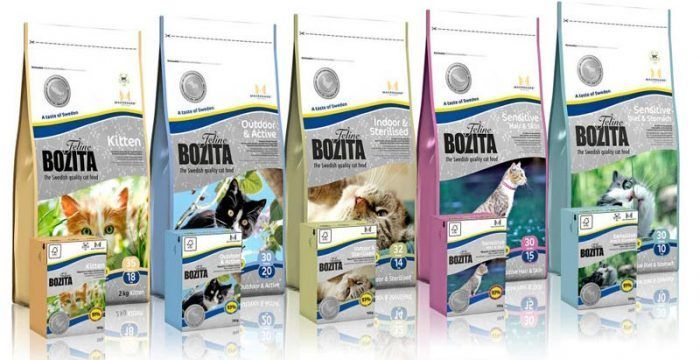 Корм для кошек Бозита (Bozita): описание, состав и виды в таблице